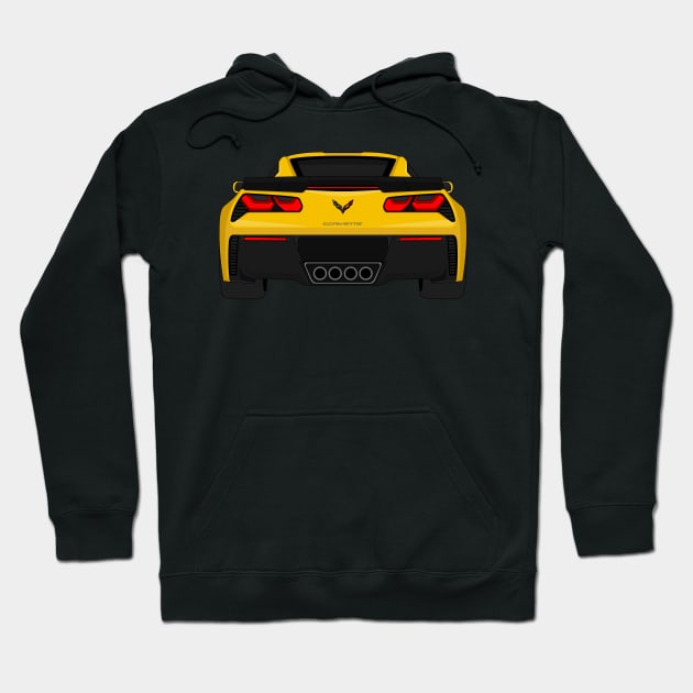 Z06 YELLOW2 Hoodie by VENZ0LIC